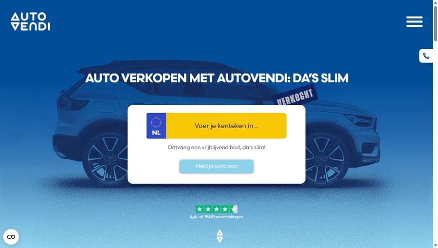 Officiële autoverkoopdienst van AutoVendi