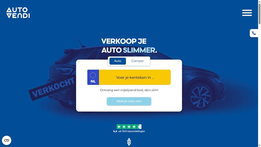 Openbaar dienstoverzicht van AutoVendi