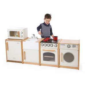 Houten speelgoedkeuken met wasmachine op Fietsweb.nl