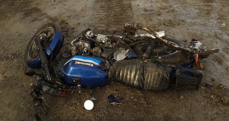 Schademotor op een officiële foto van Ikwilvanmijnmotoraf.nl