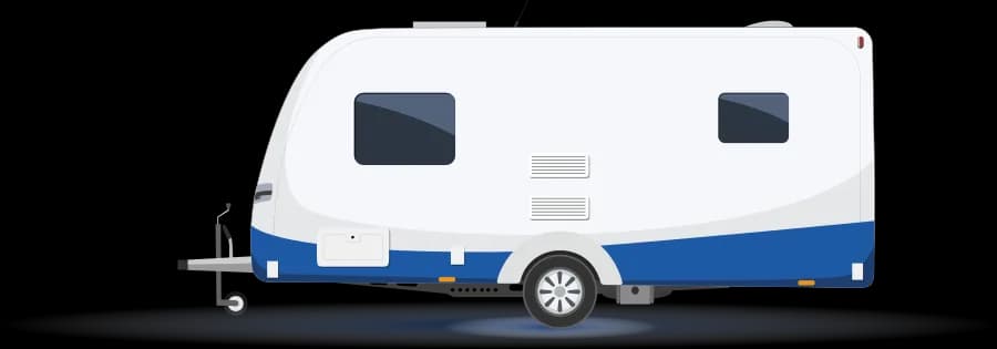Officiële illustratie van een caravan bij de verkoopdienst van OSW.nl