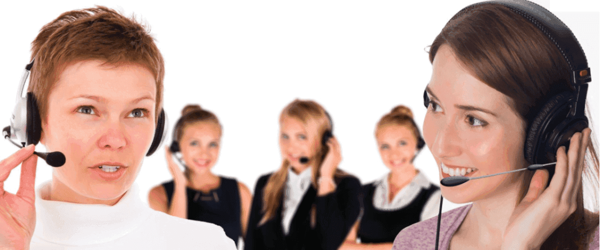 female telemarketing agents